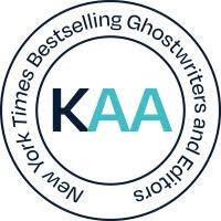 Circle emblem stating New York Times Bestselling Ghostwriters and Editors around the letters KAA